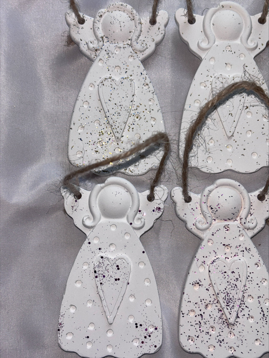 Angels set 6 tree decorations
