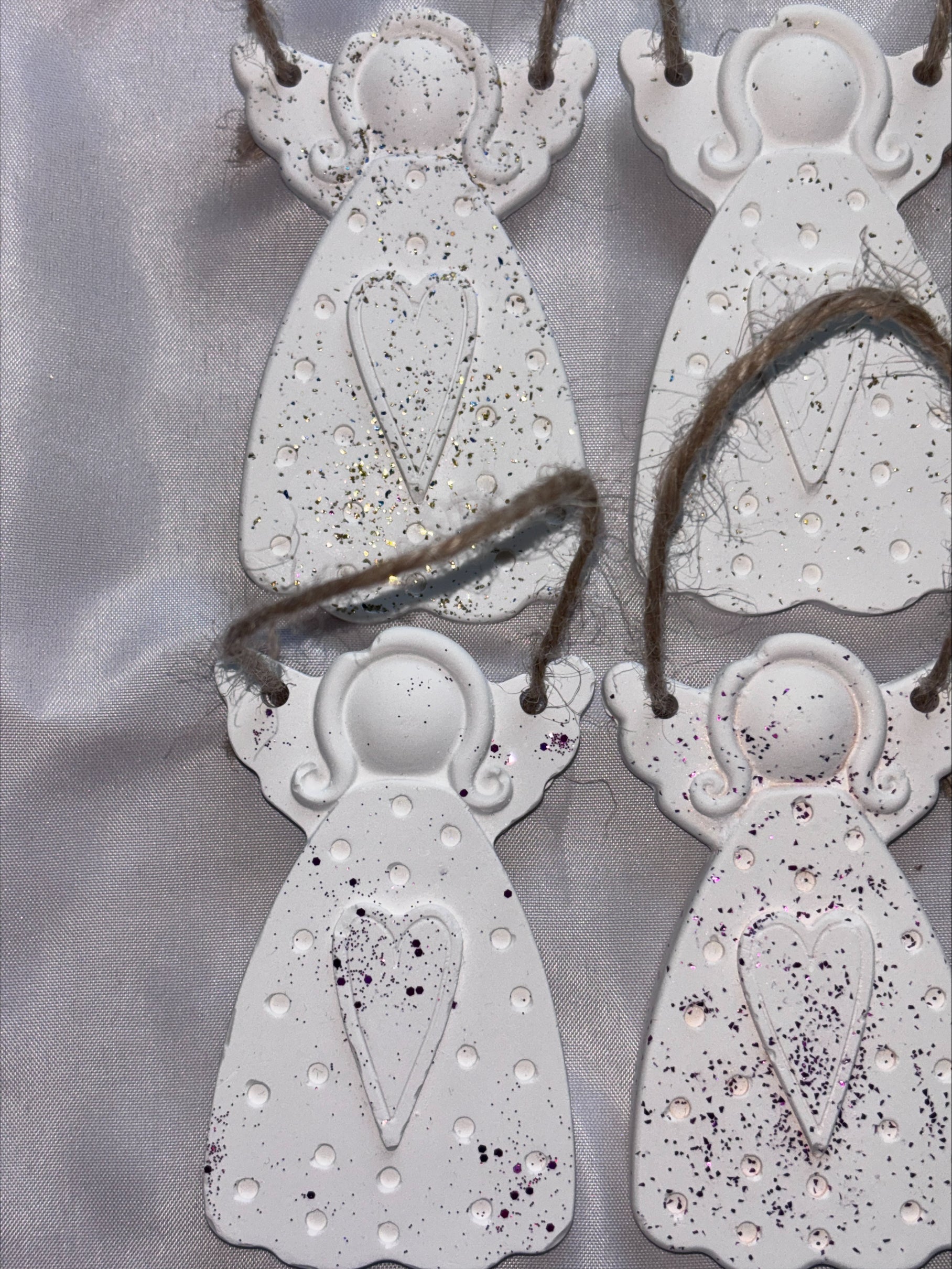 Angels set 6 tree decorations