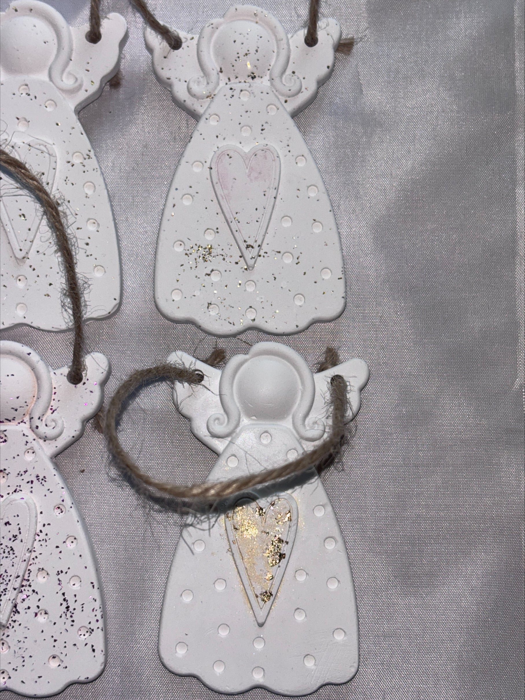 Angels set 6 tree decorations