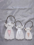 Angels x 3 wall hangings