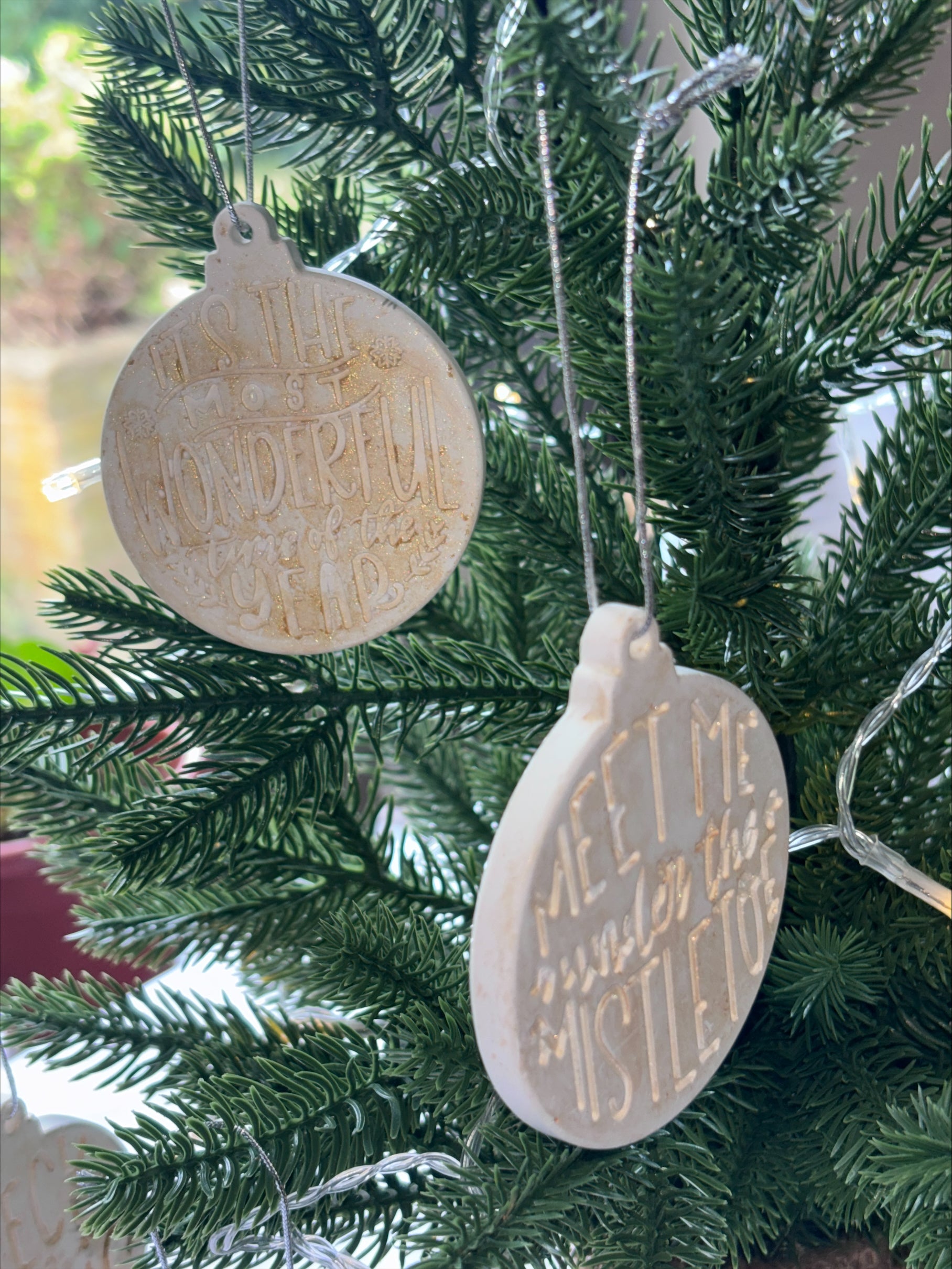 Christmas tree decoration gold