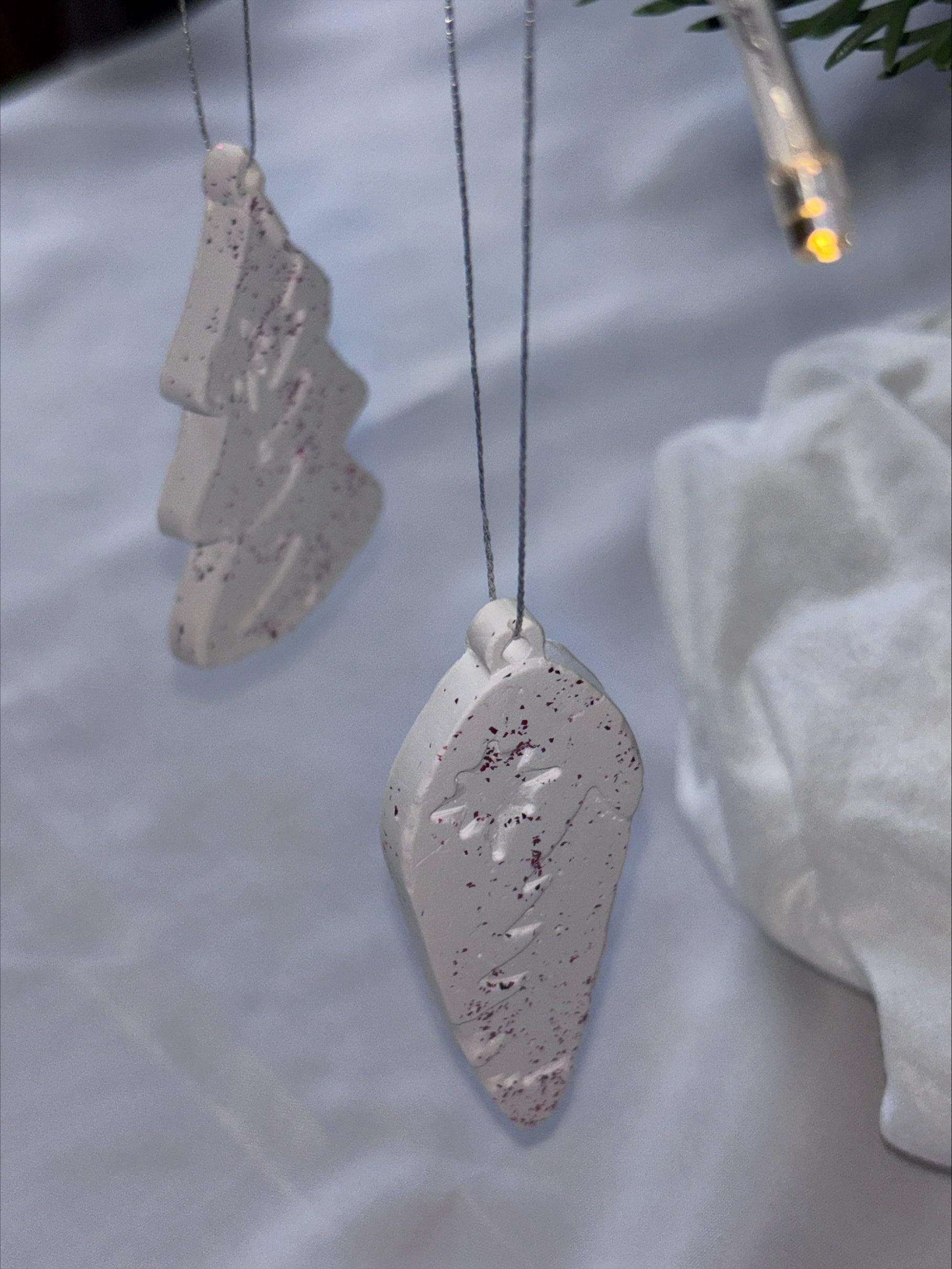Christmas tree decorations long bauble style