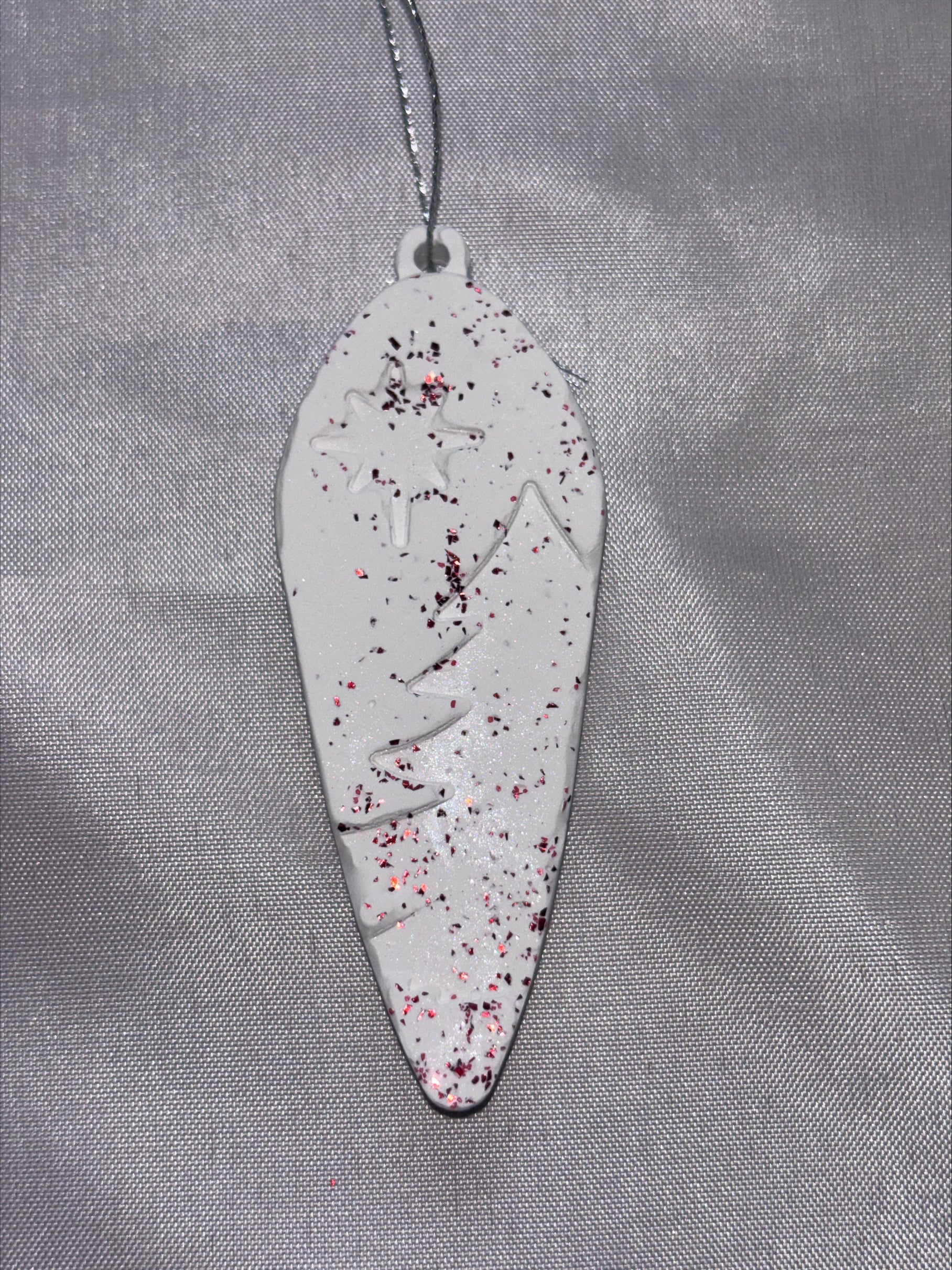 Christmas tree decorations long bauble style