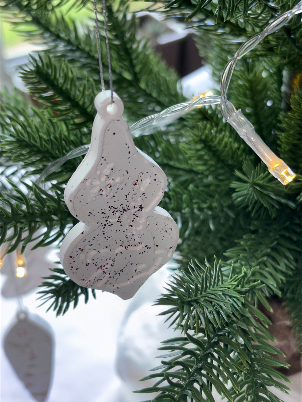 Christmas tree decorations long bauble style