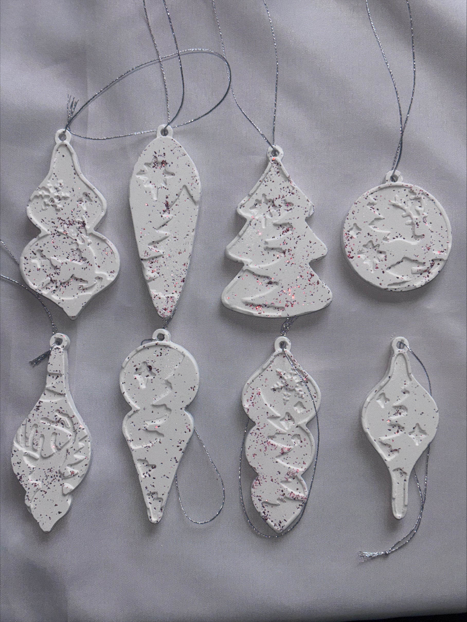Christmas tree decorations long bauble style