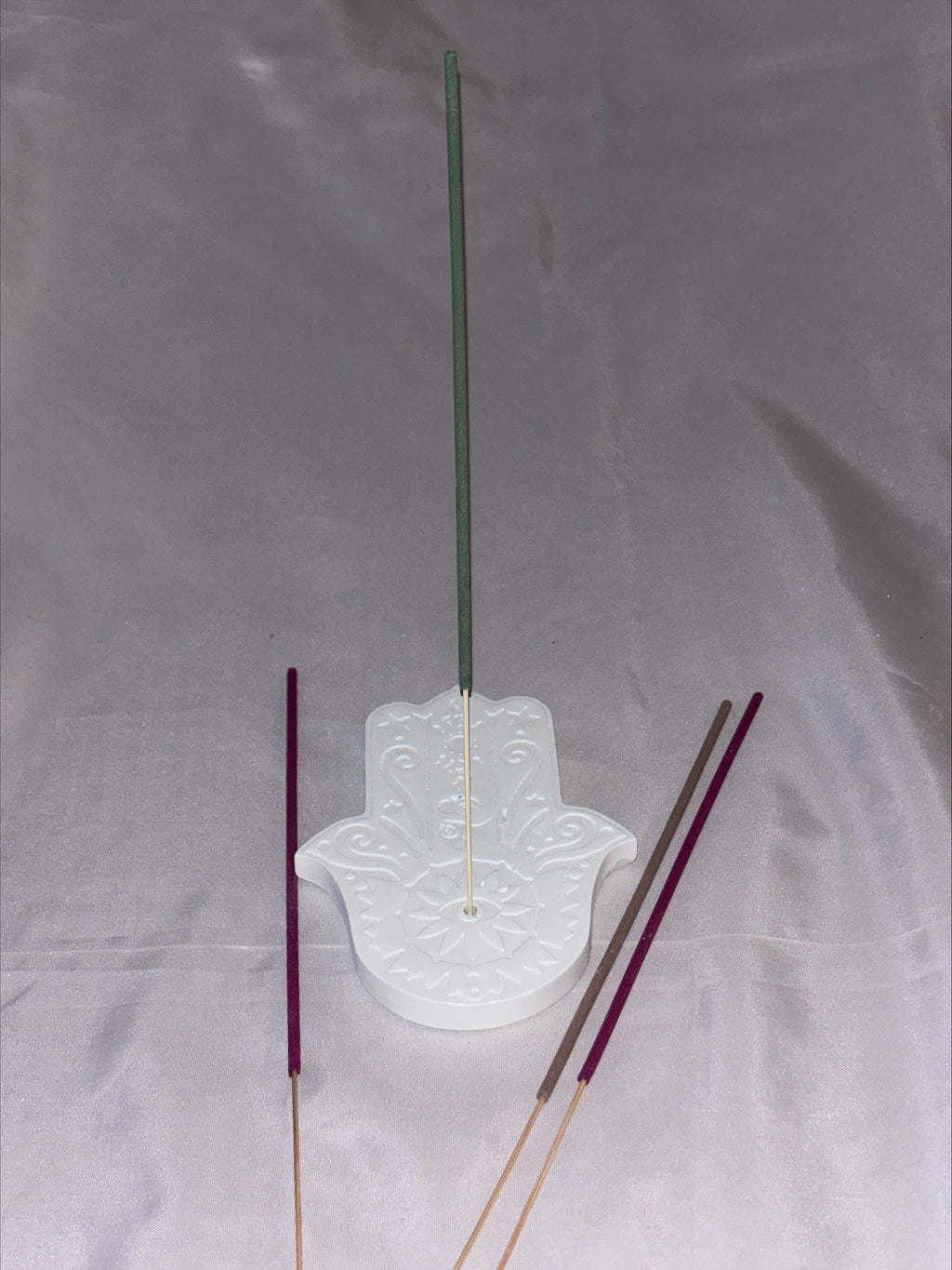 Incense holder Mandala hand mint