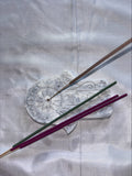 Incense holder Mandala hand grey