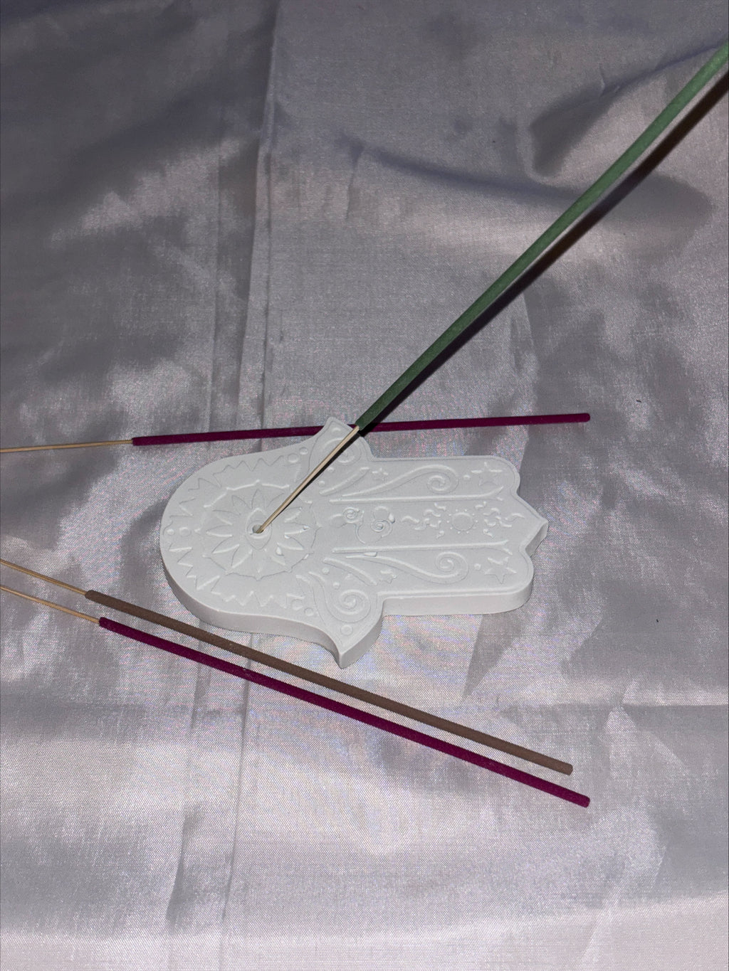 Incense holder Mandala hand mint