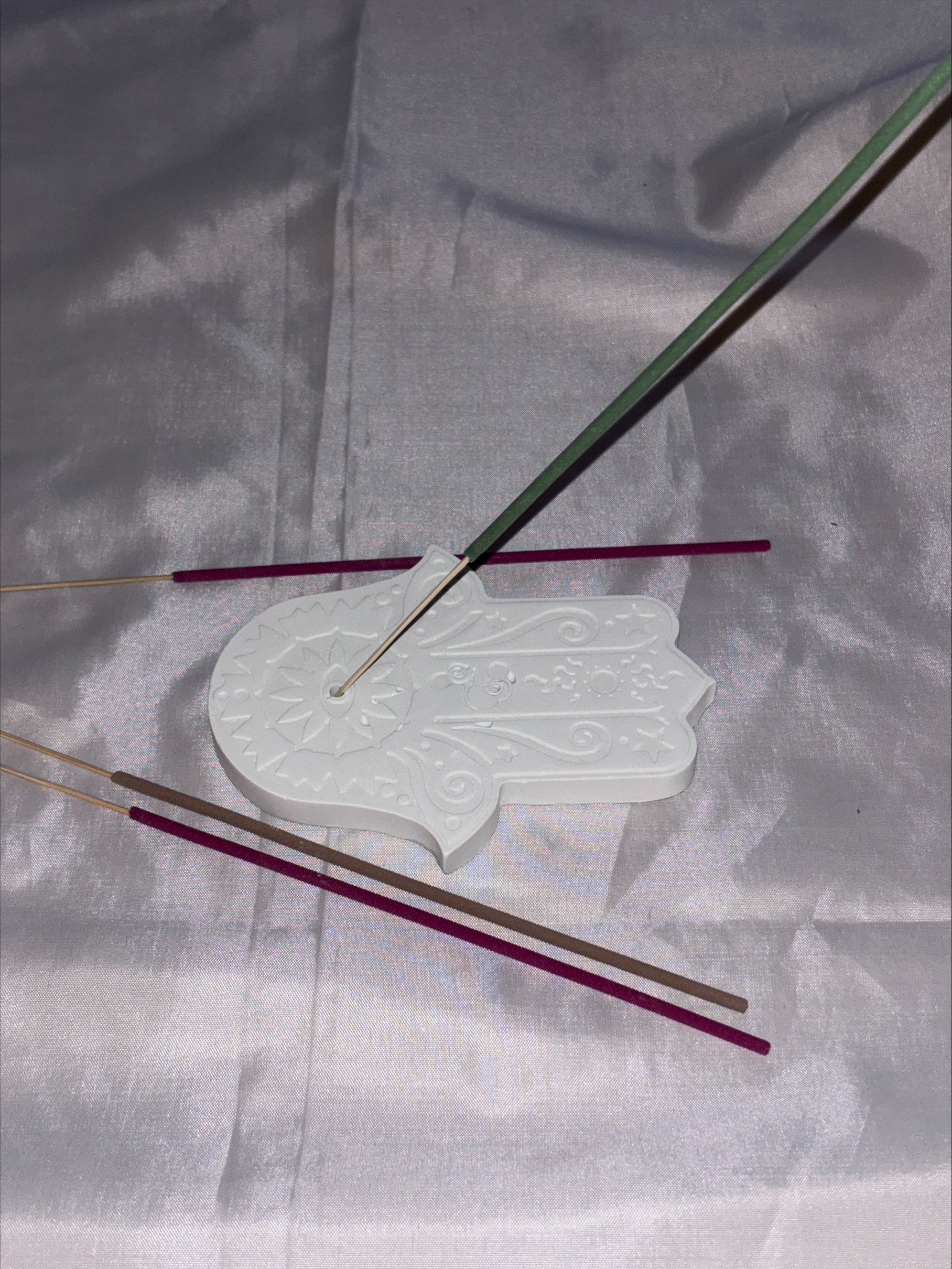 Incense holder Mandala hand mint