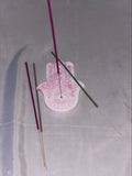 Incense holder Mandala hand pink