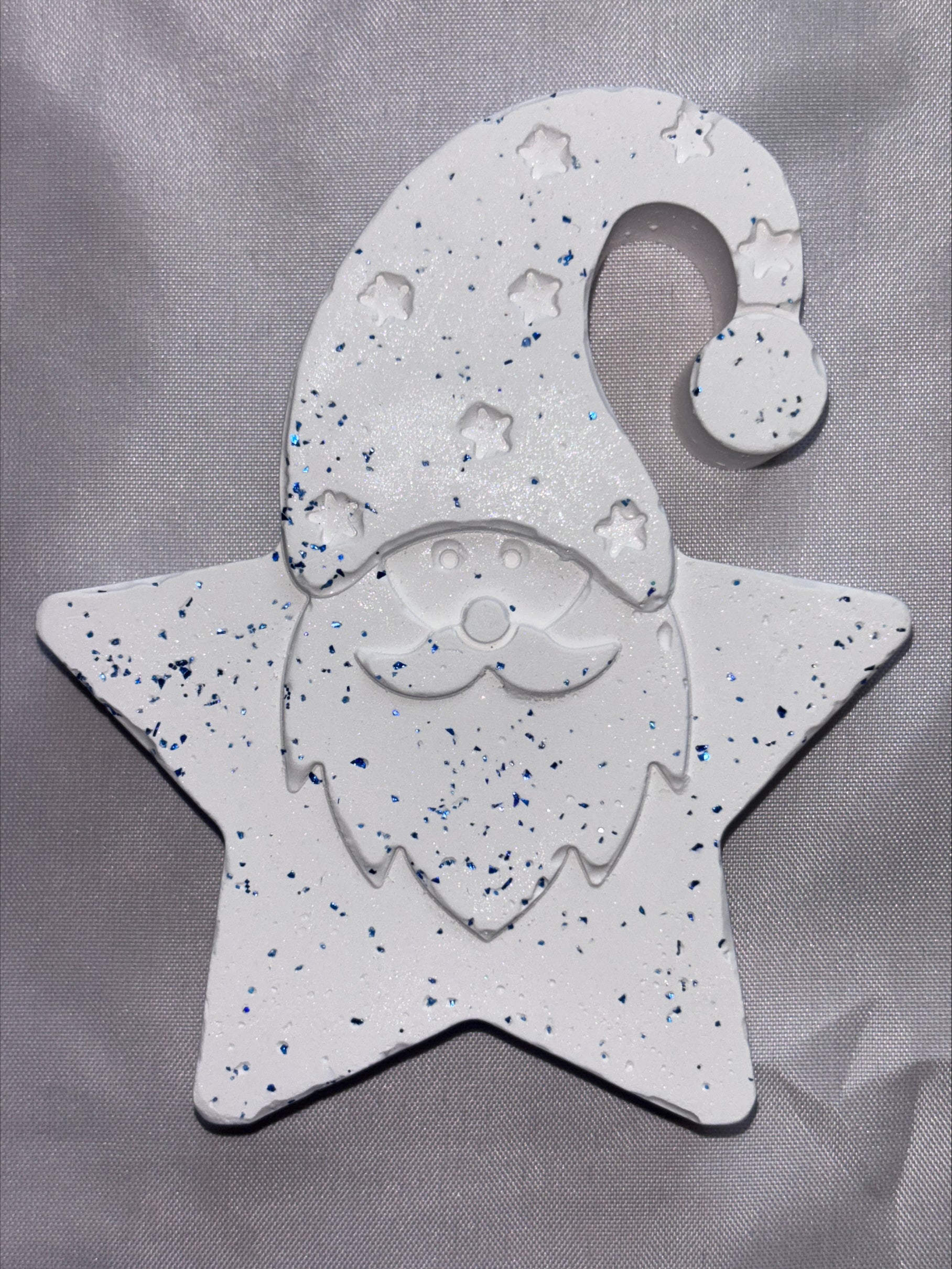 Christmas Santa star blue