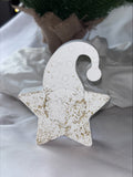Christmas Santa star gold